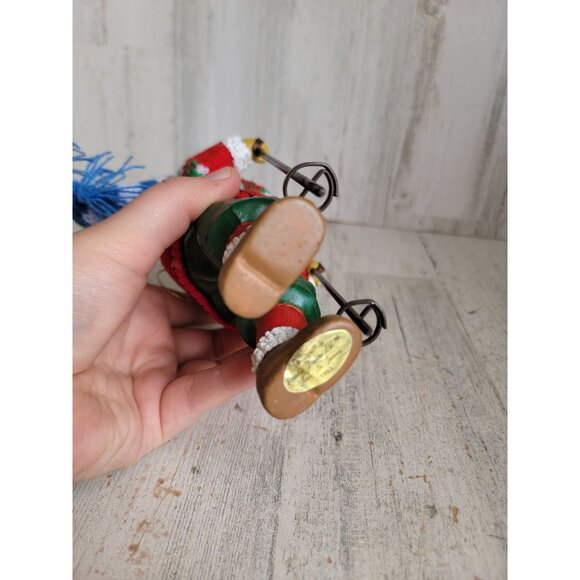 Clothtique possible dreams ski Santa Claus hike ornament Xmas vintage - Picture 7 of 7
